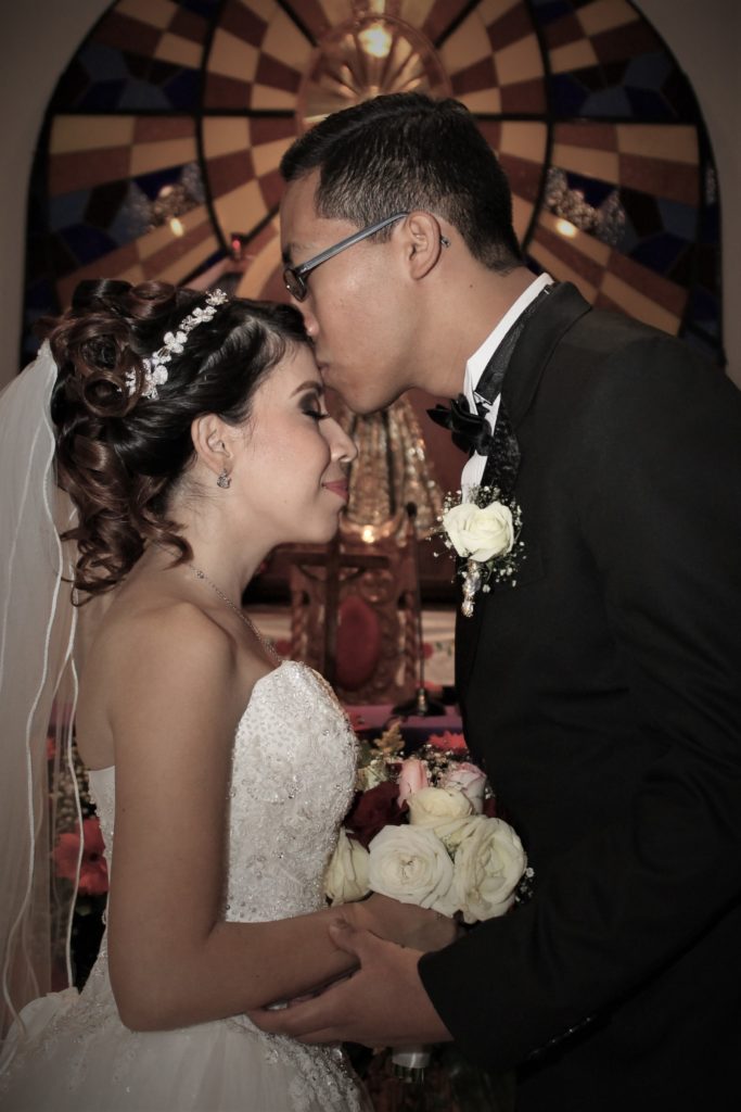 Fotografía de pareja en boda El Palmar